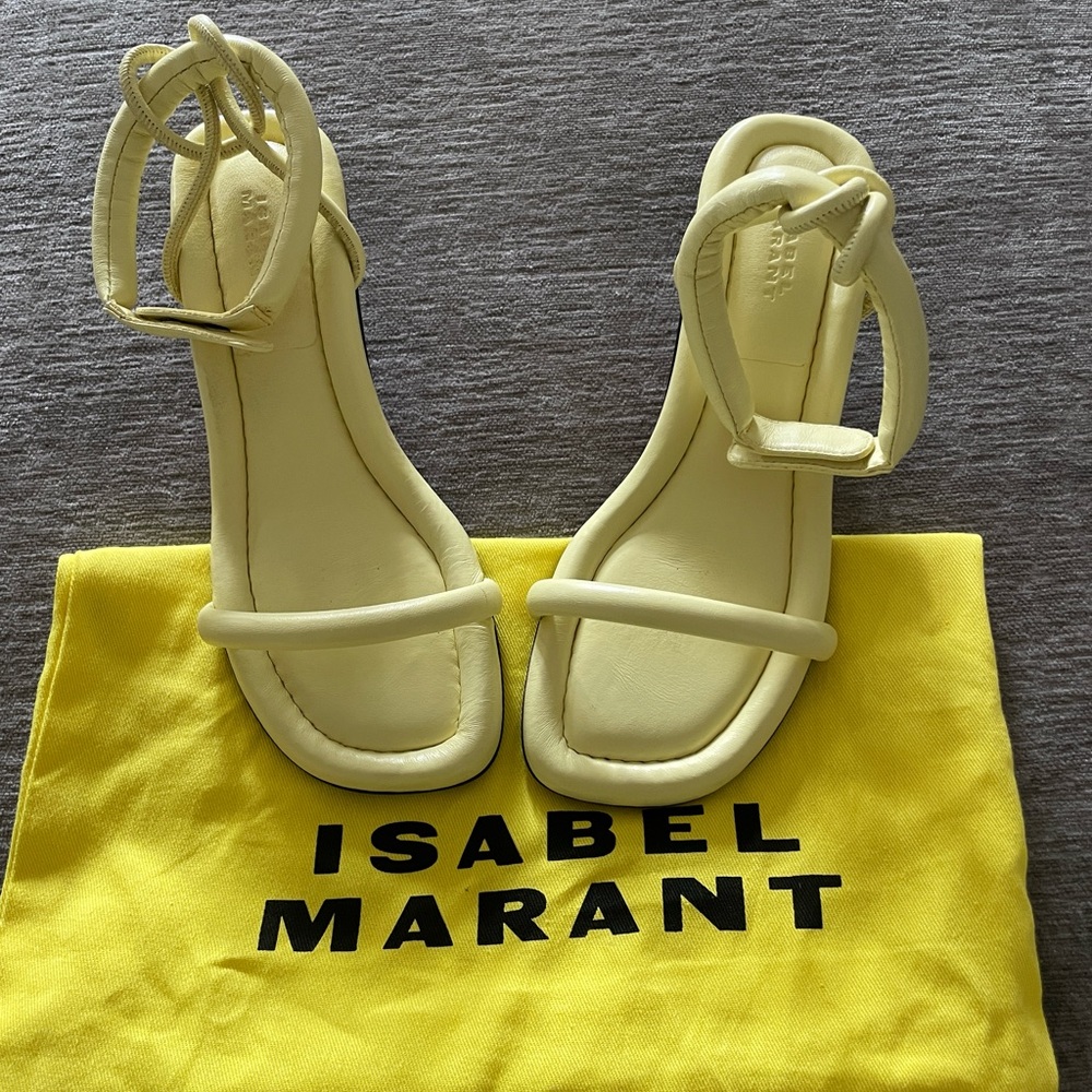 Isabel Marant Butter Yellow Kitten Heel